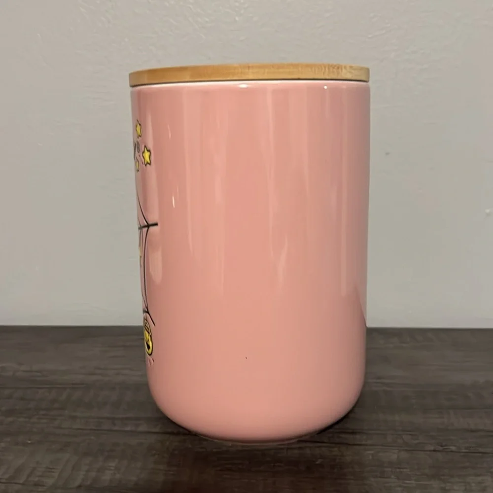 Hello kitty skeleton ceramic canister.